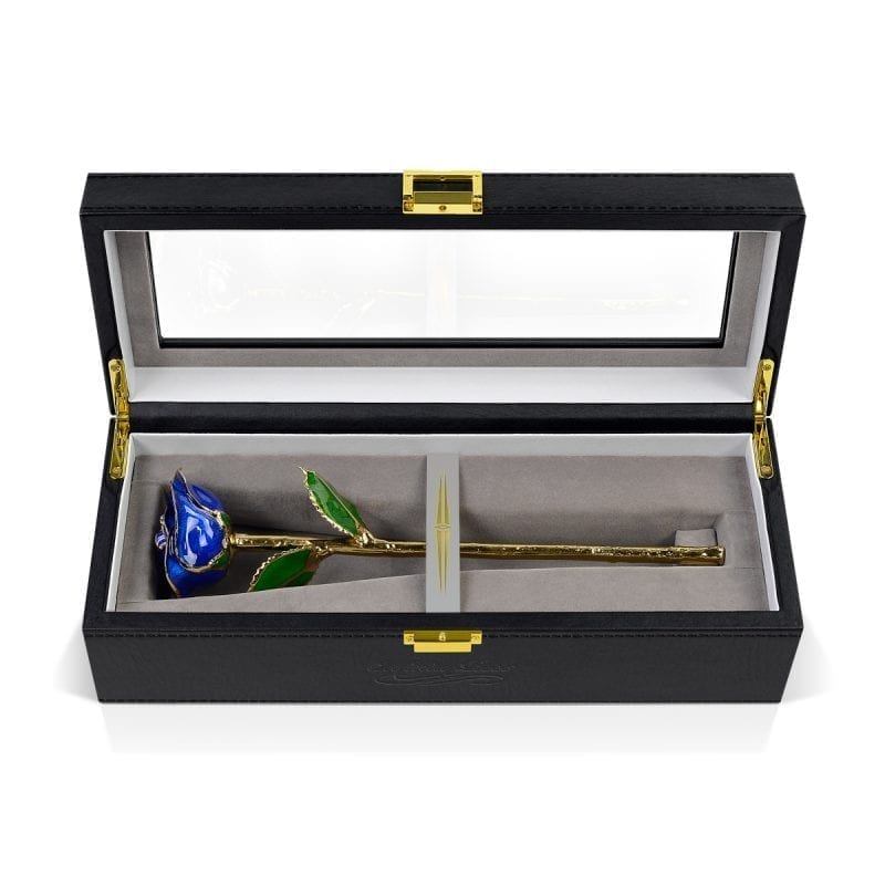 dark blue rose gift