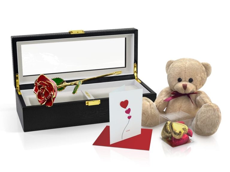red two tone rose gift