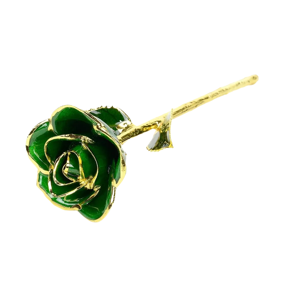 Dark Green Rose without Premium Display Case