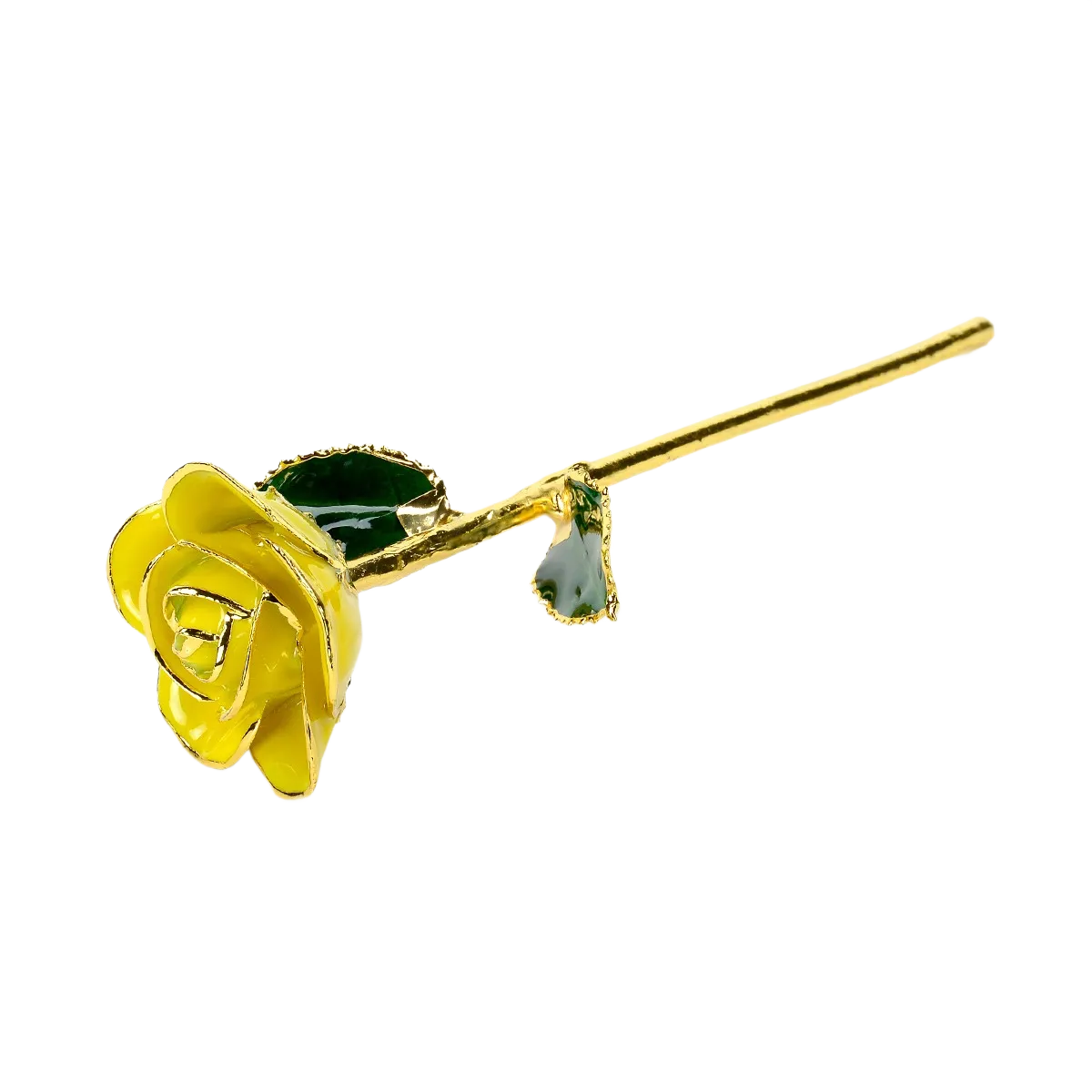 Yellow Two Tone Rose without Premium Display Case
