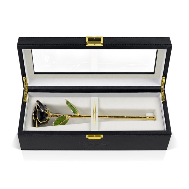 Black Rose<br/><sub> with Premium Glass Lid Display Case</sub> - Image 5