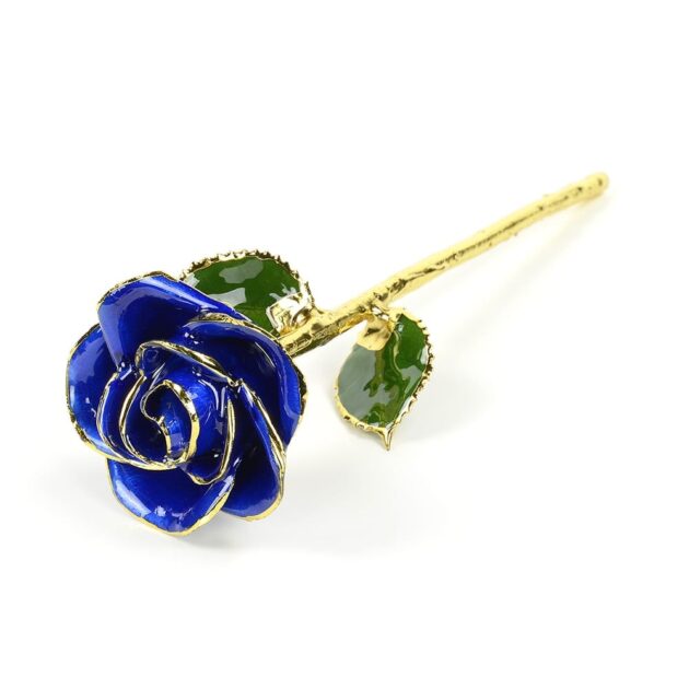 Dark Blue rose<br/><sub> with Premium Glass Lid Display Case</sub> - Image 4