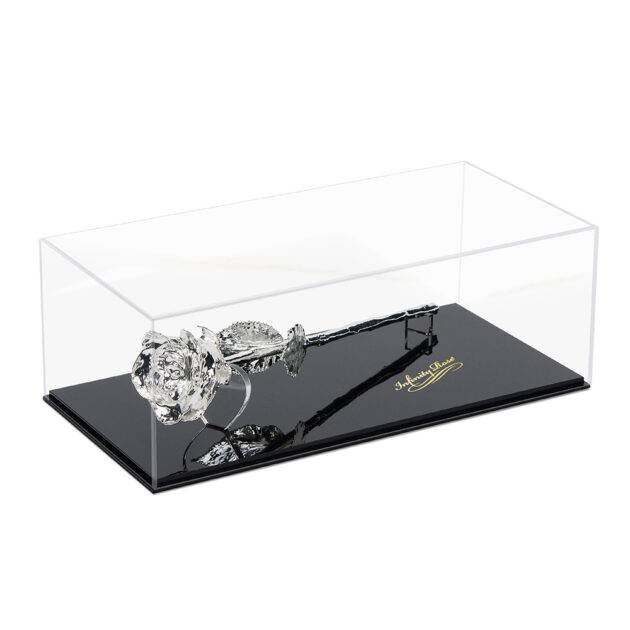 Silver Rose<br/><sub> with Premium Glass Lid Display Case</sub> - Image 7