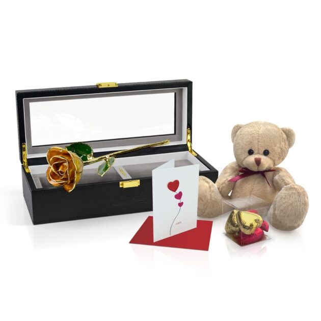 Orange Two Tone Rose<br><sub> with Premium Gift Set</sub>