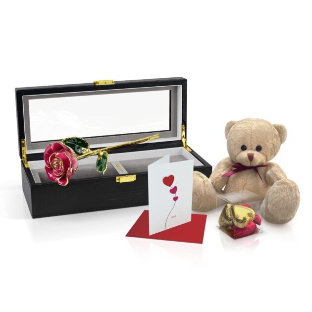 Pink Two Tone Rose<br><sub> with Premium Gift Set</sub>