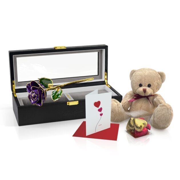 Purple Rose<br><sub> with Premium Gift Set</sub>