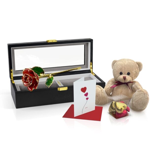 Red Rose<br><sub> with Premium Gift Set</sub>