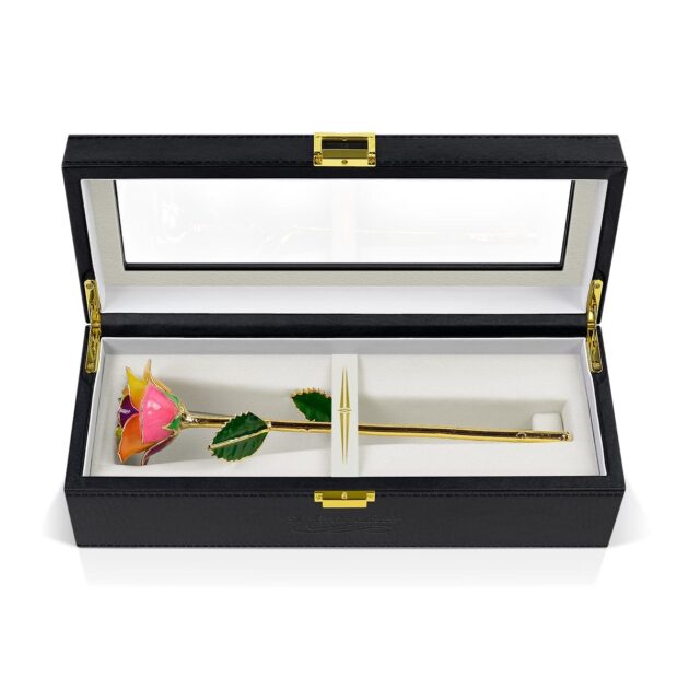 Spectrum Rainbow Rose<br/><sub> with Premium Glass Lid Display Case</sub> - Image 6